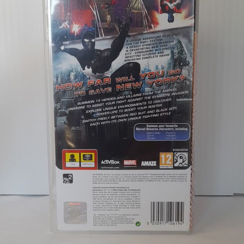 SpiderMan Web of Shadows PSP game like new, complete with manual, English version