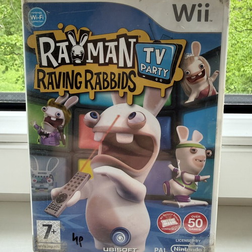 Rayman Raving Rabbids TV Party Nintendo Wii game used