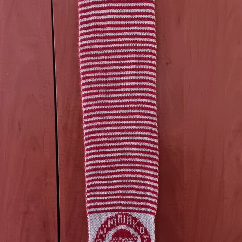 Olympiacos Piraeus scarves set, like new, 2 knitted red and white
