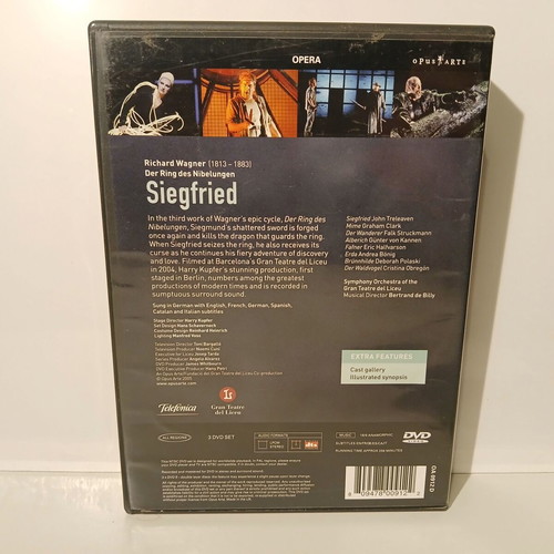 Music DVD Wagner Siegfried 3 × DVD like new, classical opera