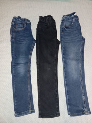 Children's jeans set used, 3 pieces, size 6-7 years, H&M