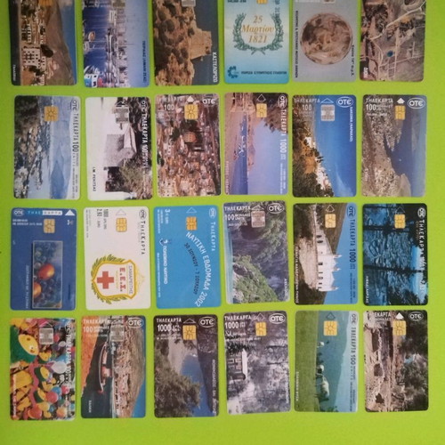 Collectible phone cards used with 25th March and DION cards