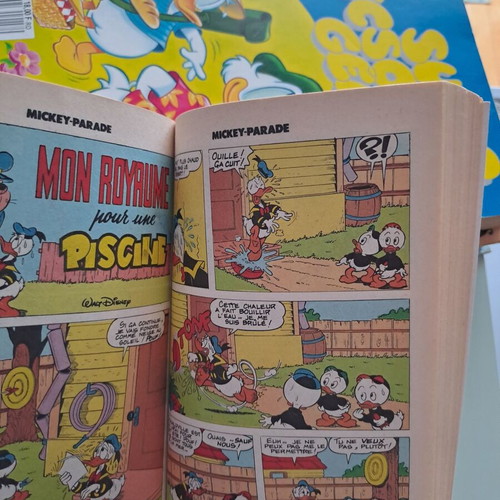 French collectible comics like new, Mickey Parade, Super Picsou Geant, Spirou album