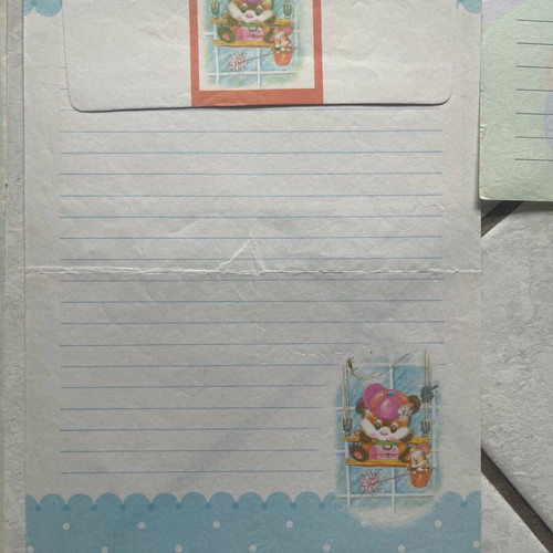 Letter sheets used, pack of 5 with envelopes