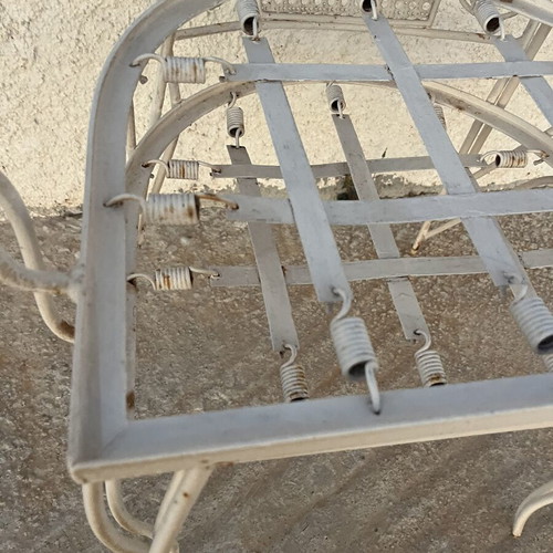 Fer Forge metal garden armchairs, set of 4