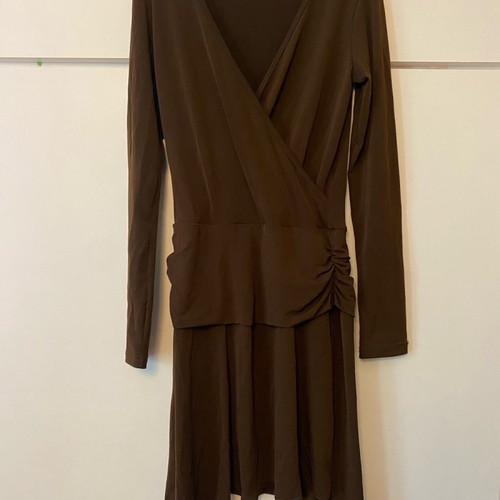 Midi dress brown, quite elastic, size S