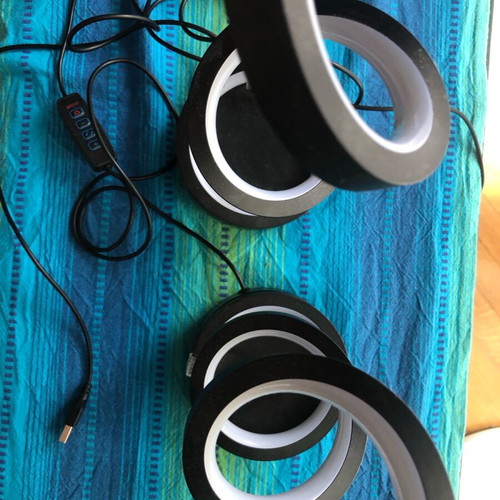 Table lamps led with three colors, like new