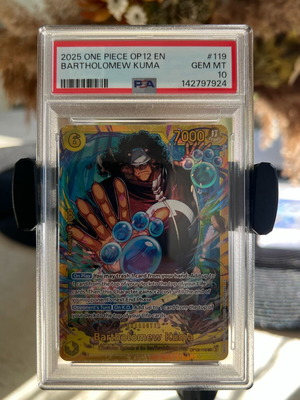 Bartholomew Kuma graded Pokémon card PSA 10 like new