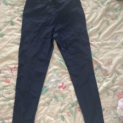 Blue fabric pants like new, size S