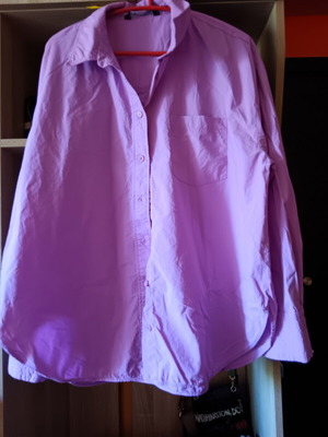 Zara lilac shirt XL like new, 100% cotton