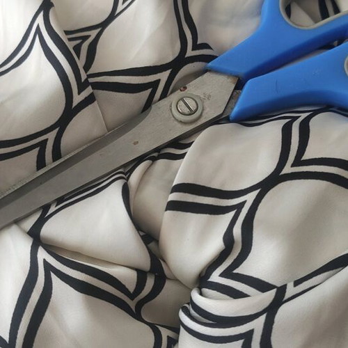 Handmade satin scrunchies XL pack of 2, black and white