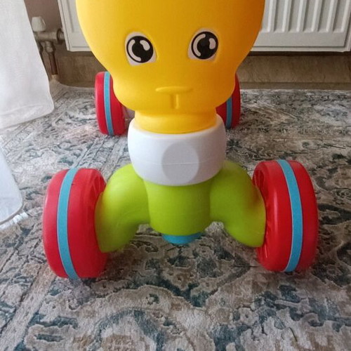 Balance bike like new with colorful cartoon design