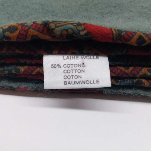 Vintage Hubert Milano men's scarf made of cotton and wool like new