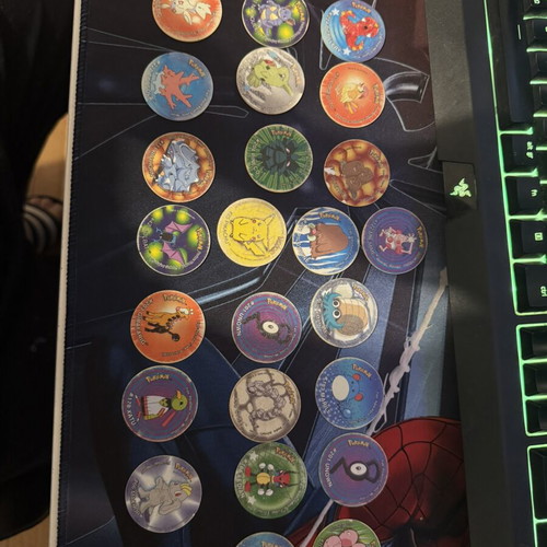 Pokémon tazos like new, mostly in good condition from 00s
