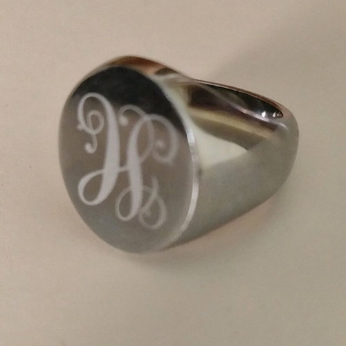 Tommy Hilfiger chevalier ring stainless steel like new, size 54