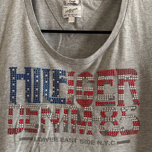 Tommy Hilfiger grey T-shirt used, size L