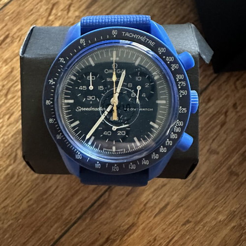 Omega x Swatch MoonSwatch Mission to Neptune watch new, blue