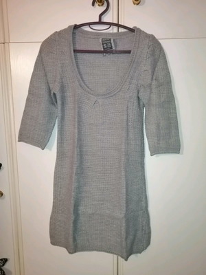 Bershka Grey Blouse Dress Size S