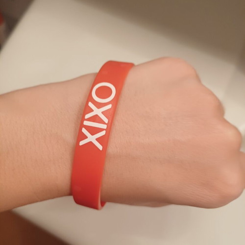 XIXO promotional silicone wristband new, red