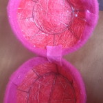 Easter basket almost like new, 12 cm diameter, button closure