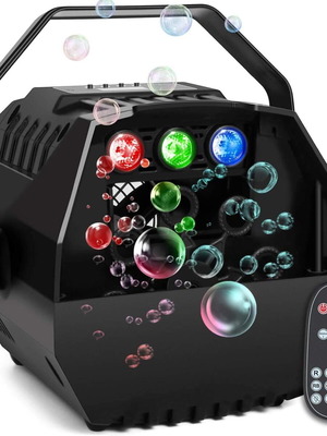 AONCO Mini Soap Bubble Machine with RGB Lights like new