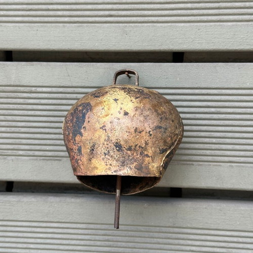 Vintage Traditional Sheep Bell handmade, used, rustic metal
