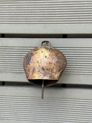 Vintage Traditional Sheep Bell handmade, used, rustic metal
