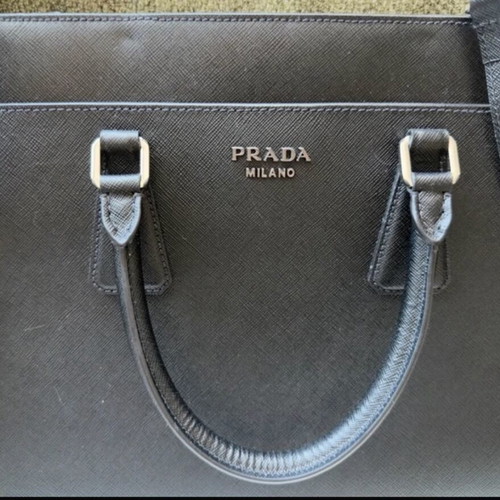Prada Leather Briefcase black like new