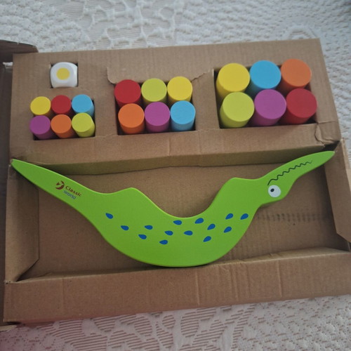 Crocodile Balancing Wooden Game like new