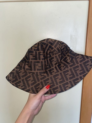 Fendi καπέλο τύπου bucket, αυθεντικό vintage, καφέ