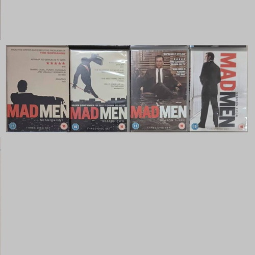 Madmen Season 1-4 DVD new, no Greek subtitles