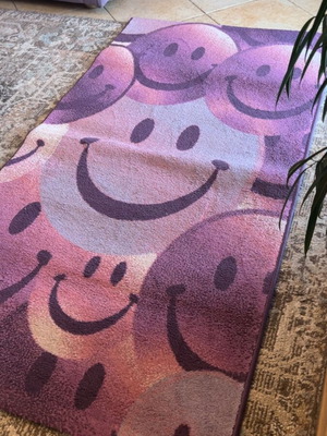 Children's rug used with smiley faces 150x80 cm