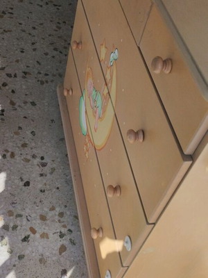 Children's dresser used with minor damage