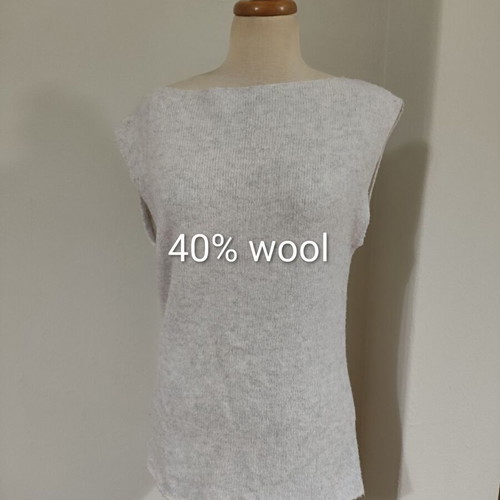 Pennyblack light gray wool sweater size L like new