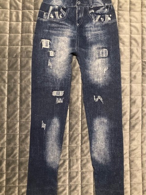 Leggings in jeans medium color like new, size M