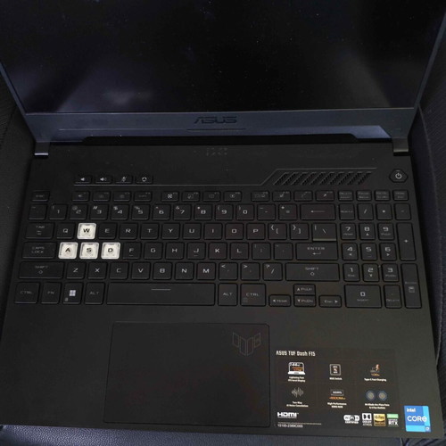 Asus TUF Dash F15 FX517ZR laptop like new, i7, RTX 3070, 16GB RAM