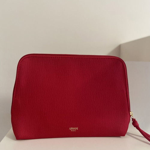 Armani Exchange cosmetic bag new, red