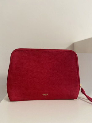 Armani Exchange cosmetic bag new, red