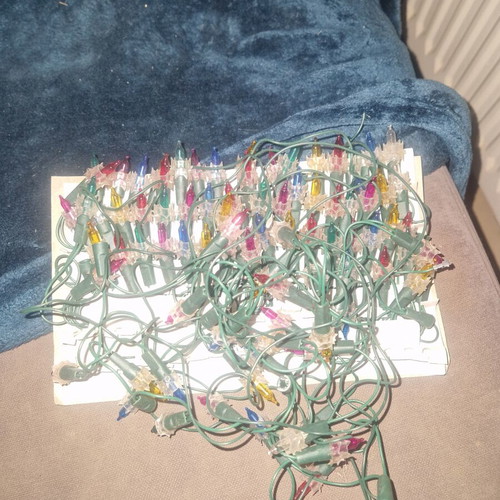 Vintage Christmas tree lights 80-90s, one string working