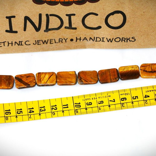 Bracelet tiger's eye mineral stones new, sterling silver 925
