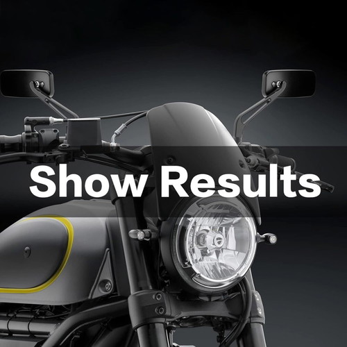 LKV Universal Motorcycle Mirrors with 8mm and 10mm Adapters for Harley and More