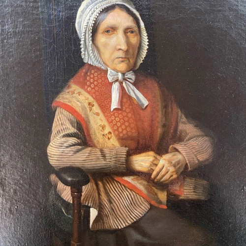 Artwork used by painter H. Suyckx in golden frame