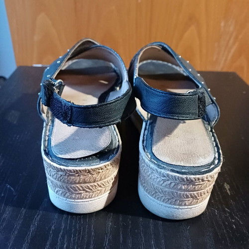 Parex women's platform sandals used, size 37, anthracite