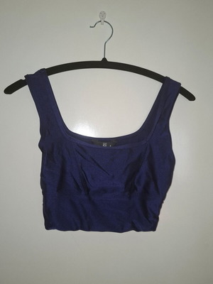 Luigi Blue Metallic Women's Bustier Medium like new