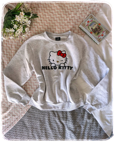 Hello Kitty Sweatshirt φούτερ γκρι blouse
