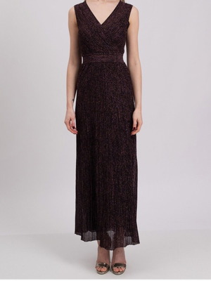 Missoni knit maxi dress No 42 sleeveless metallic