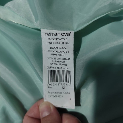 Terranova Short Jacket XL like new aquamarine mint windbreaker