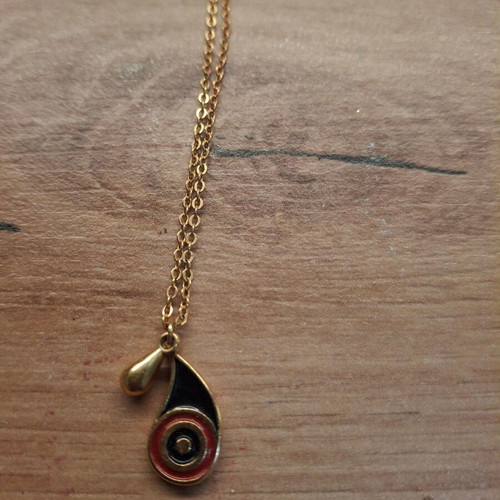 Anna Maria Mazaraki necklace new, gold and red