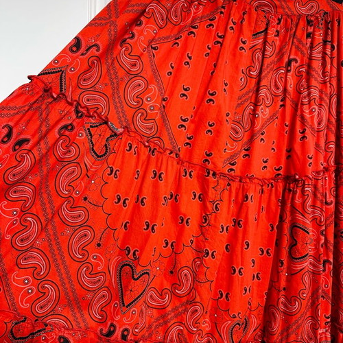 Karavan Bandana kimono-skirt set new, black-red