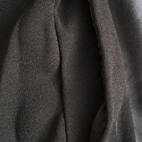 ZARA BASIC Black Pleated Elastic-Waist Tapered Trousers, Size Medium